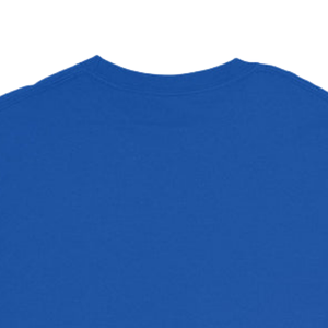 T-shirt unisexe à manches longues bleu roi avec broderie de blason, col rond, décontracté, en mélange de coton, pour un usage quotidien et une mode décontractée - Product Image 4