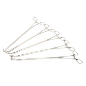 Pinzas de Disección Manuales de Acero Curvas de Ángulo Recto de 25 mm para Toracoscopia VATS |   Instrumento Certificado CE Clase 1 de Surgiright - Product Image 2