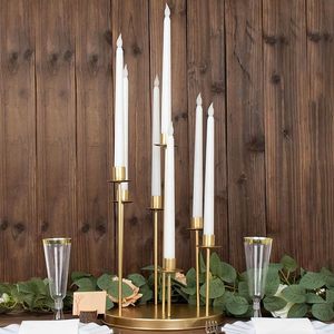 Golden Iron Decorative Candle <b>Stand</b> for Home Decor Living Room Table Centerpiece Wedding Party Candle Holder - Product Image 2