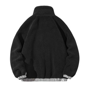 New Style Sherpa Fleece <b>Jackets</b> Men Winter, Custom Baggy Fitting Fleece <b>Jackets</b> Men <b>Shearling</b> Faux Fur <b>Jacket</b> - Product Image 4