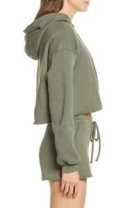 Sweat à capuche pour femme Geo Brothers Co en molleton de coton et élasthanne avec motif imprimé en relief, écologique, respirant, doublé, style décontracté - Product Image 3