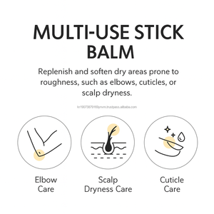 Baume stick hydratant pour les yeux, les lèvres et le cou, à base d'huile végétale de vitamine et de tocophérol, pour une peau éclatante et un effet peau de verre, fabriqué en Corée. - Product Image 2