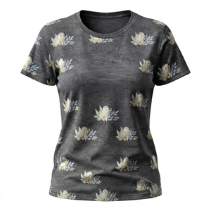 Camisetas de Mujer de Diseño Personalizado, Alta Calidad, Precio Bajo al por Mayor, Nuevo Modelo, Camisetas de Mujer Más Vendidas - Product Image 2