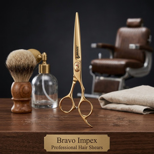 <b>Barber</b> Scissors Hair Cutting Stainless Steel Professional Sharp <b>Blade</b> Comfortable Tool High Hardness Set Tool Kit Equipment - Product Image 1