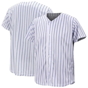 Camiseta de Béisbol Juvenil al por Mayor de Alta Calidad, Diseño OEM Óptimo para Softbol, Ropa Deportiva de Poliéster con Rayas, Tallas Grandes para Adultos - Product Image 3