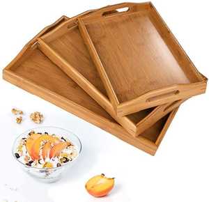 Plateau de service en bois de haute qualité, forme ovale, plateau de service alimentaire en bois naturel, utilisation pour le service des aliments à prix avantageux - Product Image 5