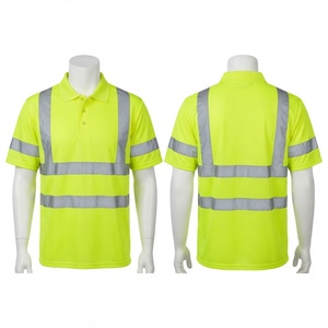 เสื้อกั๊กนิรภัยผ้าแคนวาสโพลีเอสเตอร์ 180 GSM สีเหลืองนีออนสะท้อนแสง พร้อมแถบสะท้อนแสง ระบายอากาศได้ดี รับสกรีนโลโก้ - Product Image 5