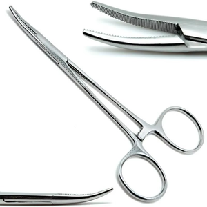 Pince à hémostat manuelle à prix abordable, en acier inoxydable, pour chirurgie, avec logo personnalisé, certifiée CE ISO - Product Image 1