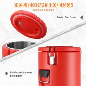 Dispenser per Bevande Isolato in Acciaio Inox da 4,5 Galloni con Capacità di 8L e Rubinetto Termico per Servire Bevande Calde - Product Image 4