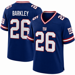 Al por mayor: Camiseta de jersey de sarga para jugador de liga, personalizable, con tecnología de absorción de humedad, ligera, elástica, con manga reforzada, para deportes de campo, de fábrica. - Product Image 1
