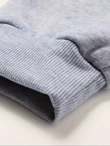 Sweat à capuche polaire pour homme, motif uni avec logo frontal, tissu respirant, coupe classique, anti-plis, coupe-vent - Product Image 3