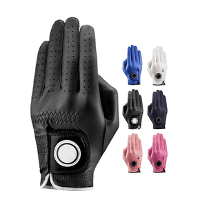 Leather Golf <b>Gloves</b> Breathable Wrist Length Sporty Style For Men Spring Summer Use - Product Image 4