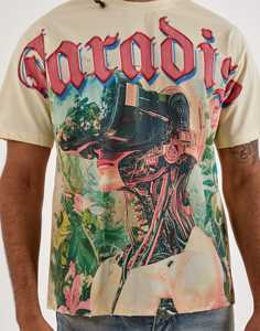 T-shirt vintage streetwear épais imprimé DTF, style streetwear haut de gamme, 300 GSM, pour la mode hivernale - Product Image 3