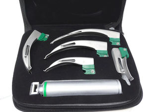 Appareil d'intubation chirurgicale hospitalier standard à poignée fonctionnant sur batterie, avec plusieurs unités de lames Macintosh de tailles variées - Product Image 5