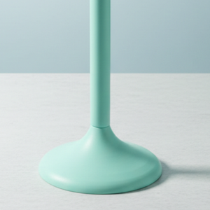 Grand chandelier en métal vert menthe de style nordique moderne, centre de table minimaliste pour mariage, dîner, décoration intérieure et cadeaux - Product Image 6