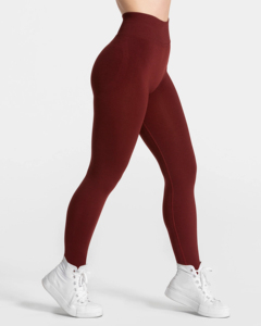 Leggings de Yoga de Cintura Media sin Costuras, Color Sólido, Pantalones Deportivos para Mujer, Cintura Elástica, Material Elástico de Poliéster/Nailon - Product Image 6