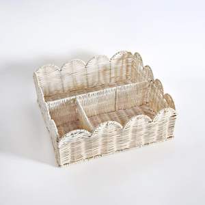 Cesta de mimbre festoneada para pañales, organizador de guardería para bebés, cesta de almacenamiento tejida a mano, fabricante y proveedor mayorista - Product Image 3