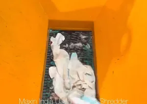 New Cloth Shredding Machine Double Shaft Semi-Automatic Capacity 1 ton/hr Electric Fabric <b>Shredder</b> Machines - Product Image 5