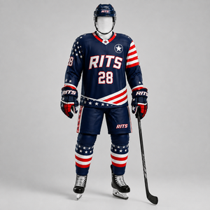 Conjuntos de Jersey y Pantalones de Hockey sobre Hielo de Primera Calidad, Fabricación en Fábrica, Precio al por Mayor, Uniforme de Hockey sobre Hielo, Servicio OEM al por Mayor - Product Image 1