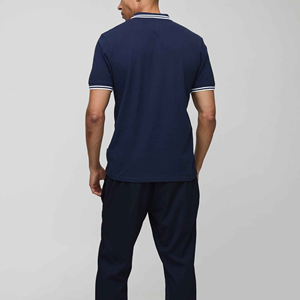 เสื้อโปโลชายผ้าฝ้ายแท้ 100% ปักโลโก้ แขนสั้น ไซส์ใหญ่ - Product Image 4