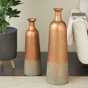 Vase à fleurs en métal minimaliste, design simple pour la décoration de la maison, table de salon, centre de table de bureau, présentoir élégant - Product Image 4