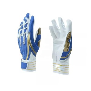 Gants de baseball en cuir personnalisés de qualité professionnelle, imperméables, avec sangle de poignet réglable, respirants, séchage rapide, protection des mains pour - Product Image 1