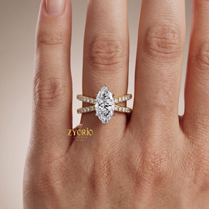 Radiant Cut Moissanite E-F Color VVS2 Clarity 1 CT Luxury Engagement <b>Ring</b> 925 Silver Pave <b>Split</b> Shank Wedding Band for Party - Product Image 3