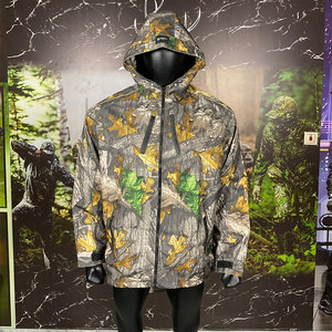 Custom Unisex Hunting Tactical <b>Jacket</b> Camouflage Inner <b>Soft</b> Lining Front Chest 2 Zips Waterproof Windproof Cordura <b>Hooded</b> Hard - Product Image 2