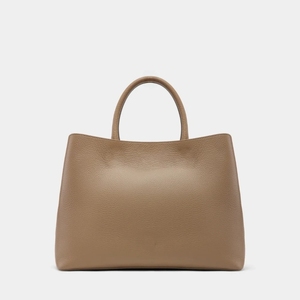 Sac fourre-tout élégant pour femme en cuir véritable avec fermoir à rabat texturé et ferrures dorées, sac à main pour usage quotidien, logo personnalisé - Product Image 5