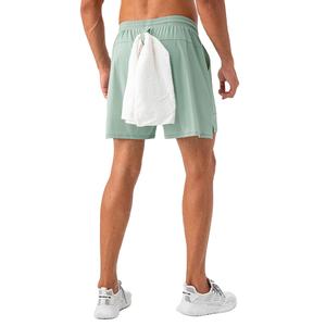 Shorts de course unisexe pour hommes, style urbain, 240g, 100% coton, séchage rapide, taille élastique, pour entraînement musculaire et gym – Meilleures ventes - Product Image 4
