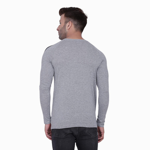 Camiseta Básica de Manga Larga para Hombre OEM, Camiseta Casual con Cuello Redondo y Estampado Personalizado, Camiseta de Corte Regular, Camiseta para Gimnasio - Product Image 2
