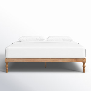 Reliable Rubber Wood <b>Platform</b> <b>Bed</b> | 1-Year Warranty | Custom Design OEM - Product Image 2
