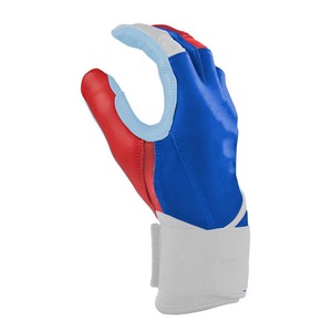 Gants de frappe rembourrés bleus en tissu tricoté Spandex Nylon, fermeture à enfiler, unisexe, pour entraînement adulte - Product Image 2