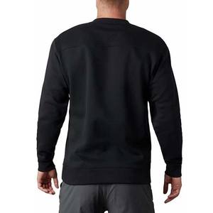 Sudadera Lisa Personalizada al por Mayor, 100% Algodón, Estilo Casual, Color Negro, para Deportes de Invierno, Sudadera Básica para Hombre - Product Image 3