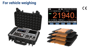 Indicateur de charge d'essieu filaire avec écran TFT LCD haute résolution, sauvegarde des données USB et conception légère et portable - Product Image 5