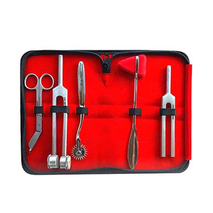 Medical Students Tuning Fork Percussion Hammer Set Complete Medical Surgical and <b>Physical</b> Diagnostic Instrument Kit - Product Image 1