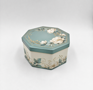 Decorative Octagonal <b>Metal</b> Tin Box for Cookie and Candy Gift <b>Packaging</b> - Product Image 1