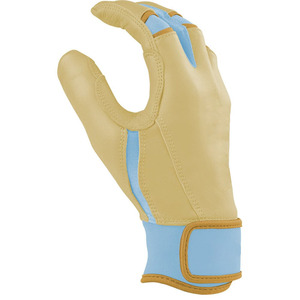 New Arrival Adjustable Baseball <b>Batting</b> Gloves Short Cuff <b>Light</b> Blue Khaki Baseball <b>Batting</b> Gloves Hook Loop Closure Both Hand - Product Image 5
