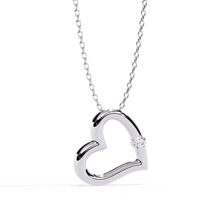 Classic 14K <b>Solid</b> <b>Gold</b> Round Cut Set Lab Diamond Solitaire <b>Pendant</b> Necklace for Women Party Gift - Product Image 5