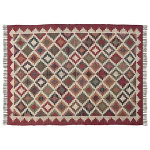 ชุดพรมขนสัตว์แบบถักขนาด6x9 dhurrie พรมปูพื้นสำหรับห้องโถงแบบดั้งเดิมหรือมุมเลานจ์แบบชนบท - Product Image 3