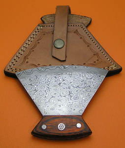 มีดโกนเหล็กดามัสกัสทำมือปรับแต่งได้มีหลายแบบมีดโกนหนวดปลอมใบมีดโลหะใช้งานได้ - Product Image 3