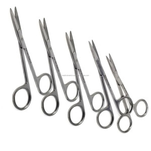 กรรไกรไอริส ชุด 5 ชิ้น ขนาด 4.5 นิ้ว ปลายแหลมตรง อุปกรณ์ผ่าตัด ทันตกรรม สัตวแพทย์ ได้รับมาตรฐาน CE ISO รับผลิตแบบ OEM ODM ขายส่ง - Product Image 2
