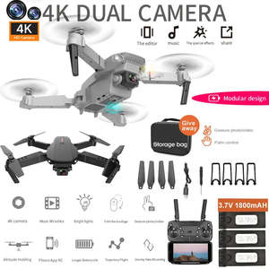 โดรน E88 มินิ RC กล้อง 4K HD พับได้ ควบคุมด้วยท่าทาง พร้อมรีโมทและแบตเตอรี่สำรอง สำหรับการบินกลางแจ้ง - Product Image 4