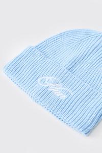 Bonnets en tricot côtelé unisexe personnalisables avec logo, chauds pour l'hiver, avec revers, en tissu de qualité supérieure, OEM ODM - Product Image 3