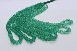 Cuentas de ónix verde natural de forma irregular tipo rondel de 3.5-5.5 mm, cuentas de ónix verde de 16 pulgadas, cuentas de ónix tipo rondel para la fabricación de joyería. - Product Image 6