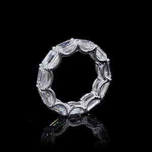 Anillo de Plata 925 con Moissanita, Estilo Hip Hop, Piedra Brillante, Joyería Unisex de Moda, Accesorio para Fiestas y Regalos - Product Image 3