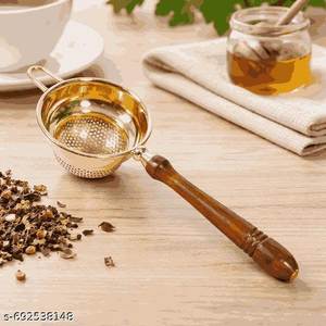 Premium Handmade Brass <b>Tea</b> Brewing <b>Infuser</b> with Bowl Cheap Factory Wholesale Price Reusable Loose <b>Tea</b> Filter Tool - Product Image 4