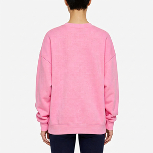 Wholesale Women's Casual Sweatshirt Crew Neck Autumn Lightweight Solid Color Fashion Warm Oversized <b>Fit</b> <b>Jumper</b> Hoodie Sweatshirt - Product Image 5