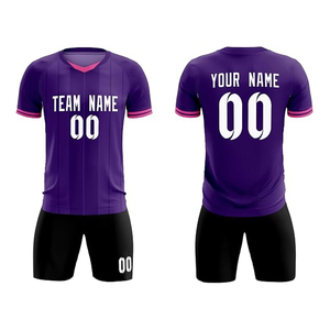 Maillot de football personnalisé noir avec motif à pois roses, nom de l'équipe, numéro, maillot de football pour hommes, uniforme sportif - Product Image 6