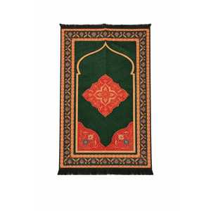 Alfombra de Oración Namaz de Poliéster Suave, 28x46, Diseño Turco Dorado, para Mezquita y Hogar, Alfombra Islámica Musulmana de Espuma Suave para Viajes, Venta al Por Mayor - Product Image 1